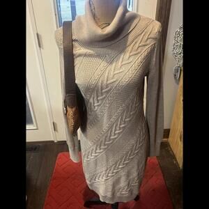 Banana Republic Beige Heritage Collection Sweater‎ Dress Size Medium